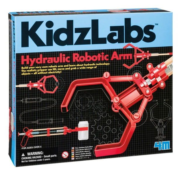 4M Hydraulic Robot Arm Kids Science Kit KidzLabs