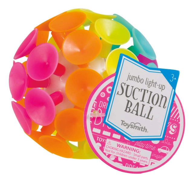 Jumbo Suction Ball Light Up Fidget Toy