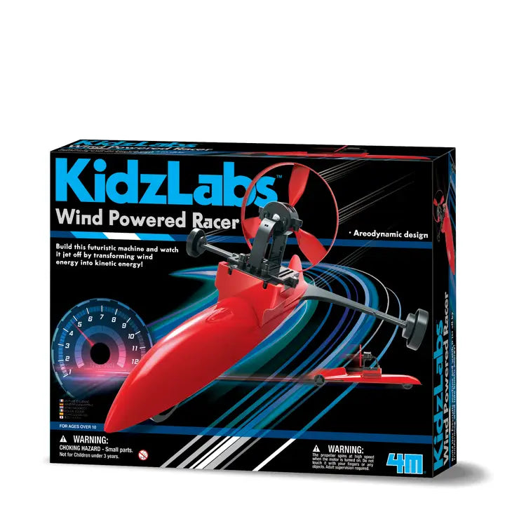4M Wind Powered Racer Stem Build It Science Kit: KidzLabs