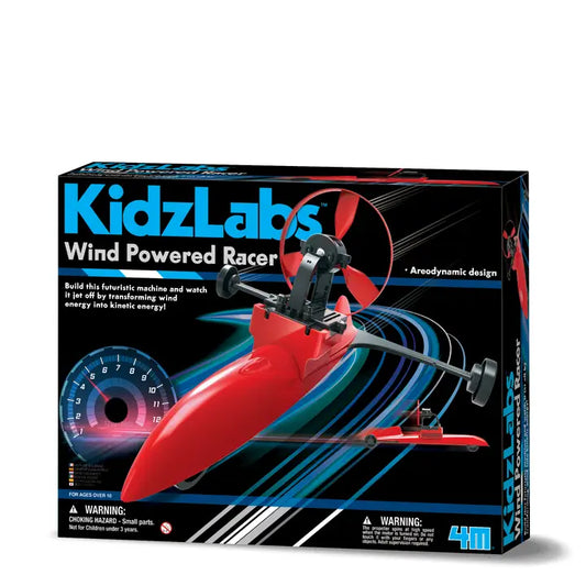 4M Wind Powered Racer Stem Build It Science Kit: KidzLabs