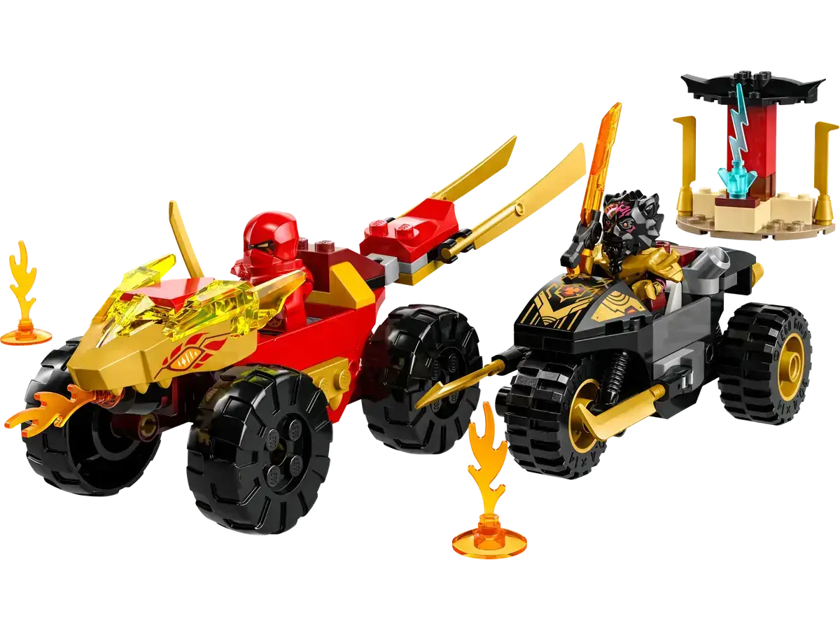 LEGO Ninjago Kai and Ras's Car and Bike Battle