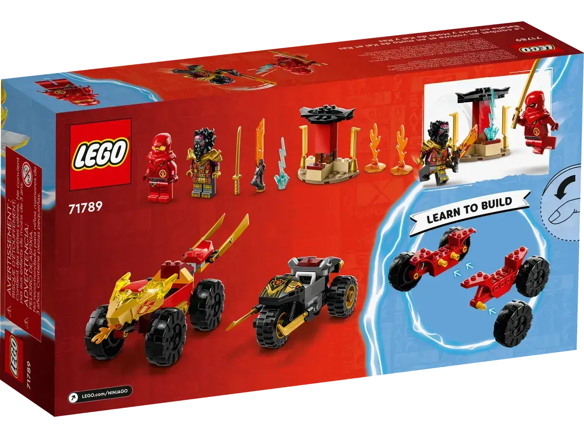 LEGO Ninjago Kai and Ras's Car and Bike Battle