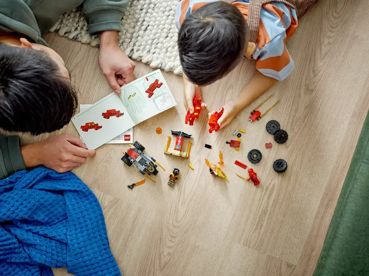 LEGO Ninjago Kai and Ras's Car and Bike Battle