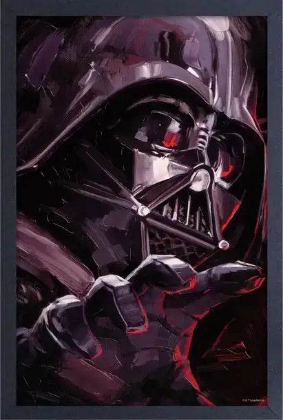 Obi Wan-Brushed Vader Framed Print