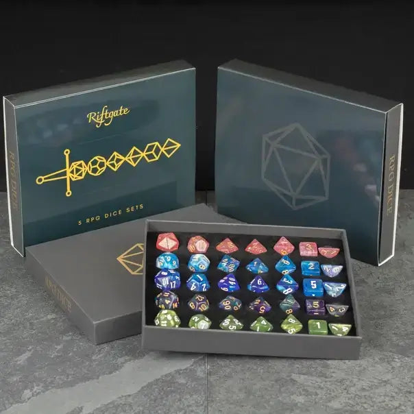 Acrylic Dice Set Gift Box