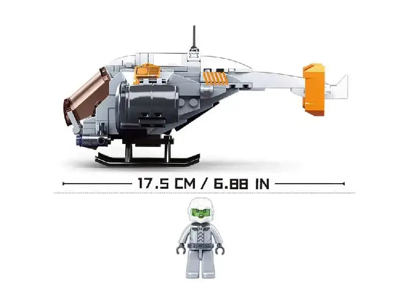 Atomic Storm Uprising, Thunder Aircraft Sluban Building Brick Kit (211 pcs)