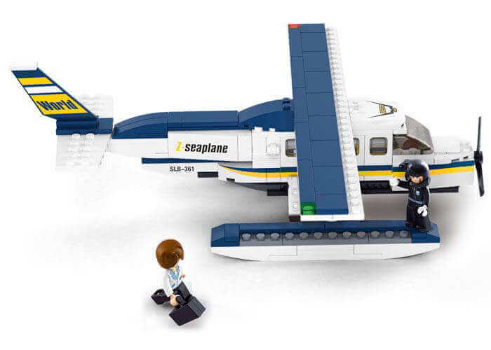 Aviation Z Seaplane Sluban Building Brick Kit (214 Pcs)