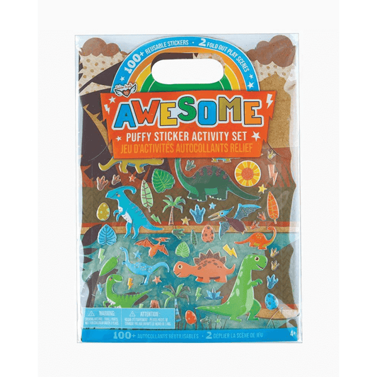Awesome Dinosaur Puffy Sticker Activity Set