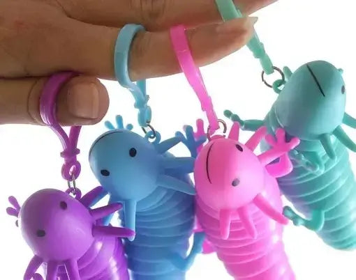 Axolotl Jointed Fidget with clip