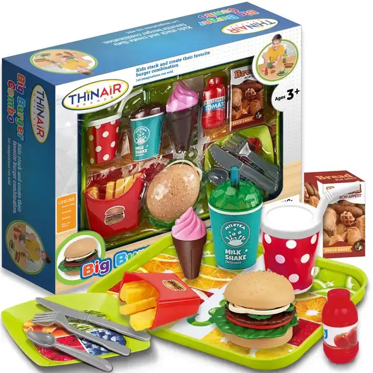 Big Burger Combo Food Play Set