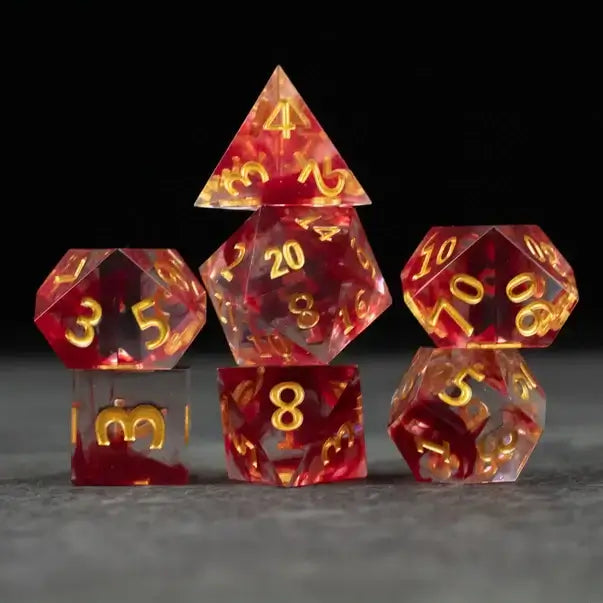 Blood Pact Dice Set For tabletop RPG