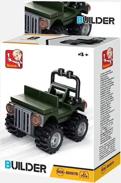 Builder Cars Building Bricks Assorted
