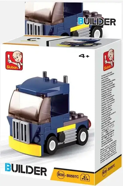 Builder Cars Building Bricks Assorted