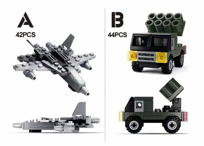 Builder Military Building Brick Sets