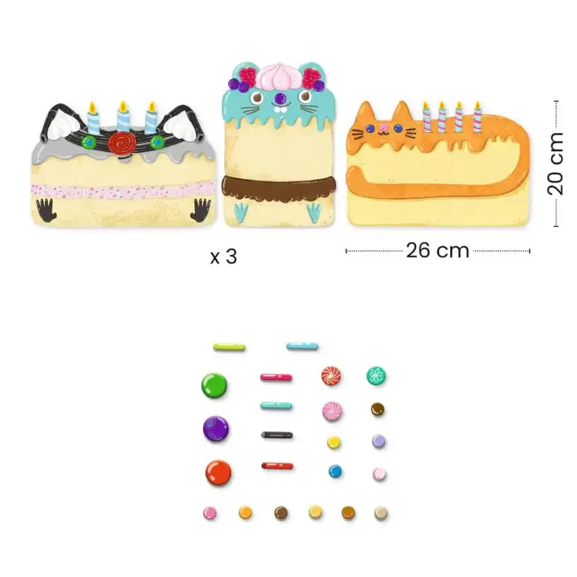 Cakes & Sweets Mosaics Collage Craft Kit
