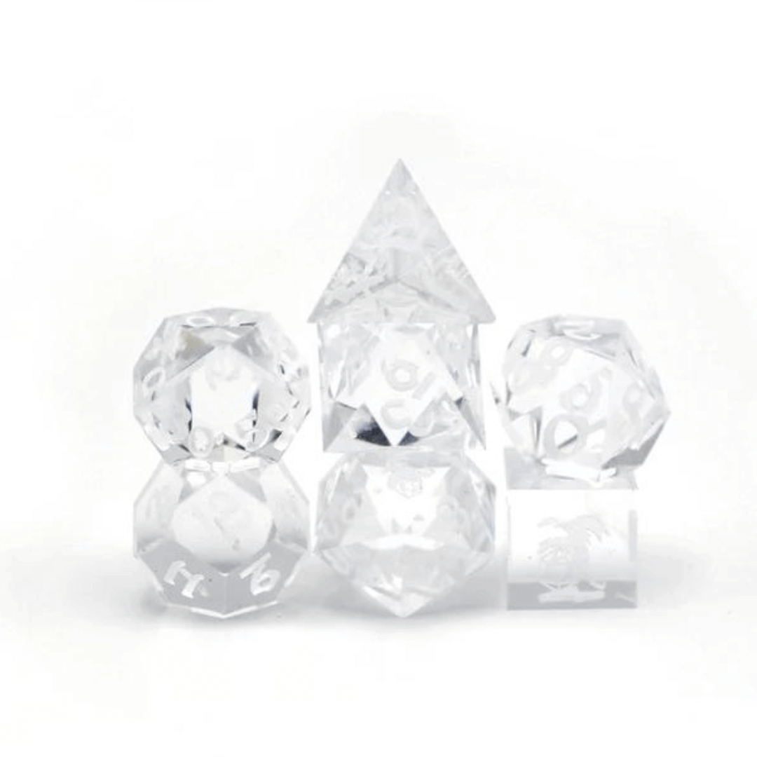 Captured Magic Hand Sanded Sharp Edge Resin - White Crystal For Tabletop RPG