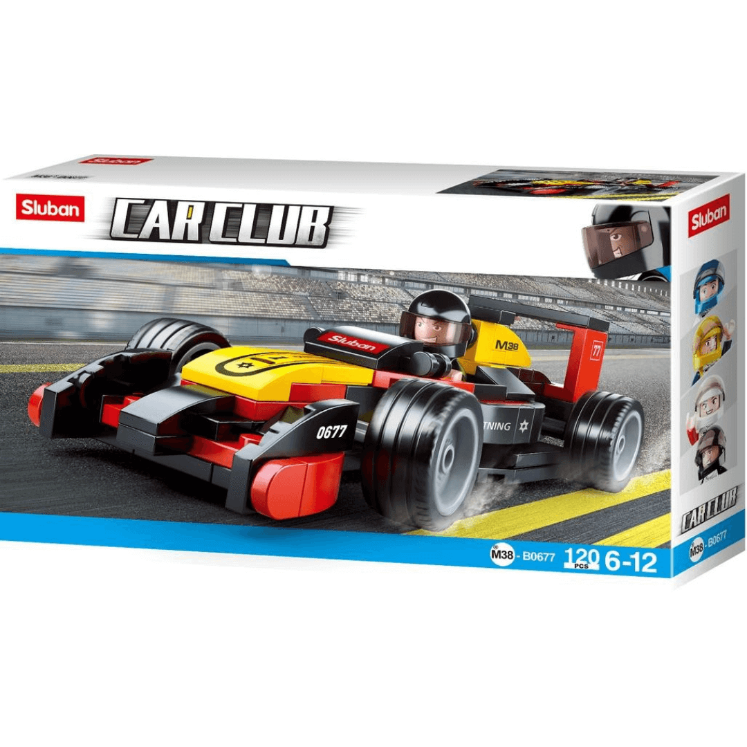 Car Club F1 Racer Sluban Building Brick Kit (120 Pcs)