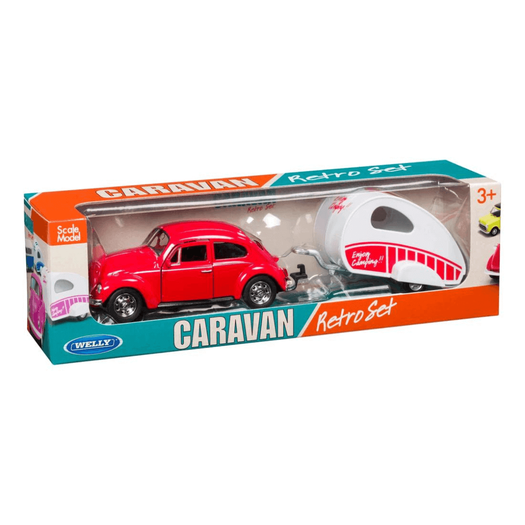 Caravan Weekend Asst Die Cast Retro Toy Set