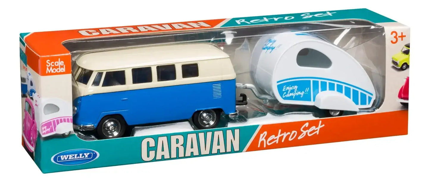 Caravan Weekend Asst Die Cast Retro Toy Set