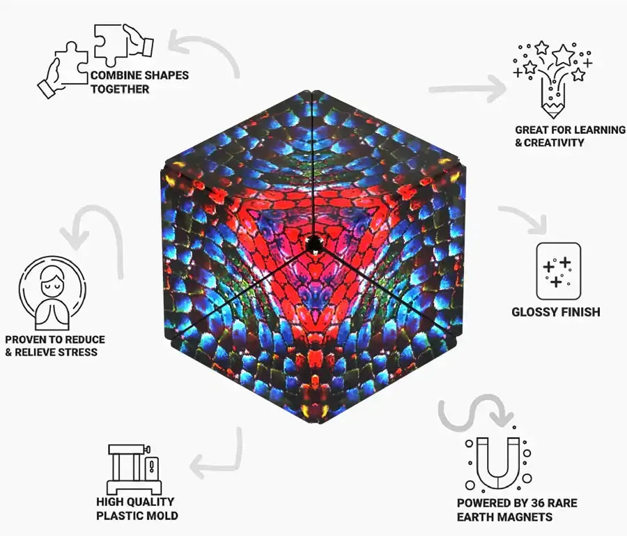 Shashibo - The Chameleon Shashibo Puzzle Cube