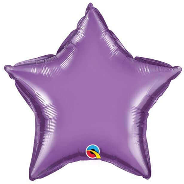 20" Chrome Purple Star Balloon