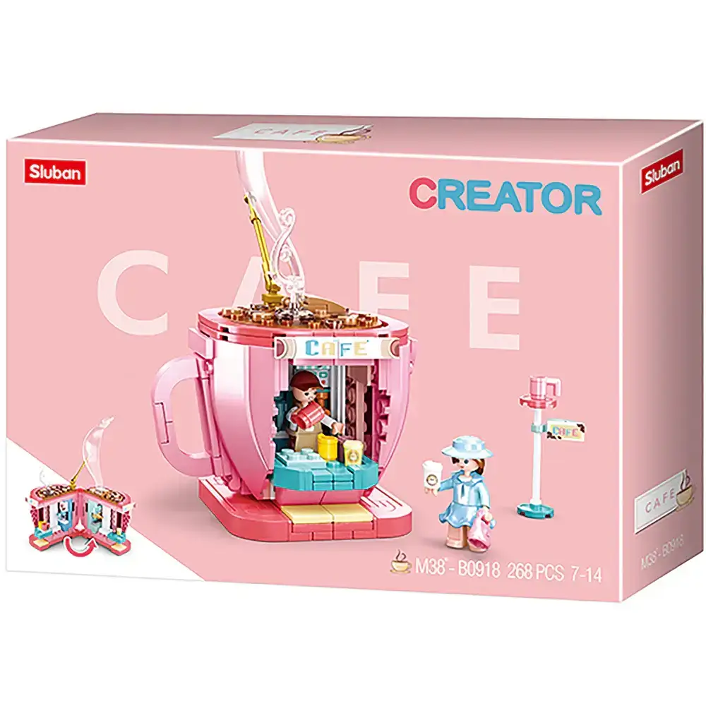 Coffee Café Sluban Building Brick Kit (268 pcs)