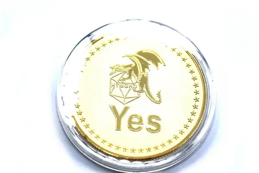 Coin D2 - Gold For Tabletop Gaming