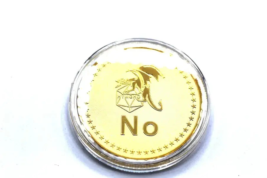 Coin D2 - Gold For Tabletop Gaming