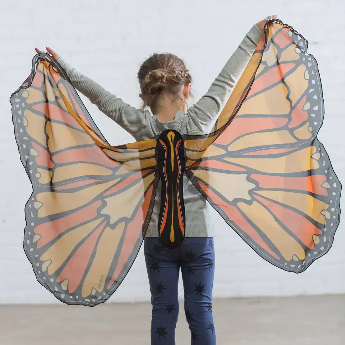 Colorful Butterfly Wings Costume for Kids Orange