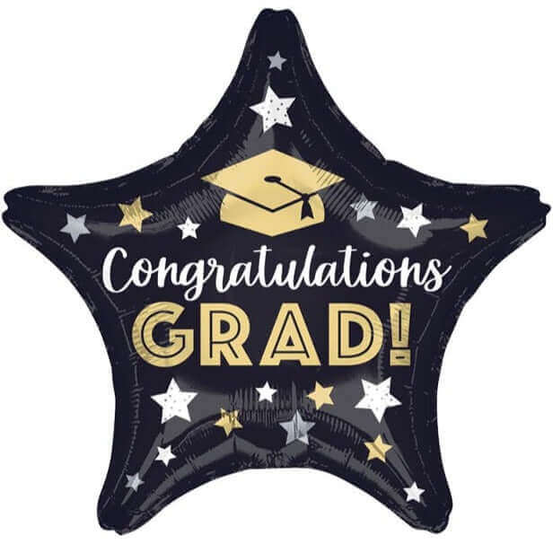 19" Congrats Grad Star Balloon