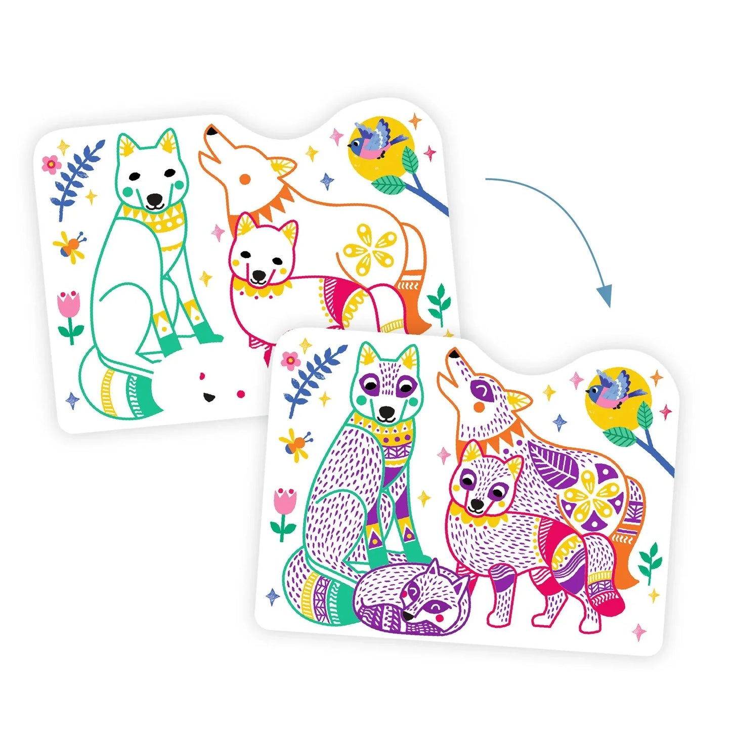 Forest Families Coloring