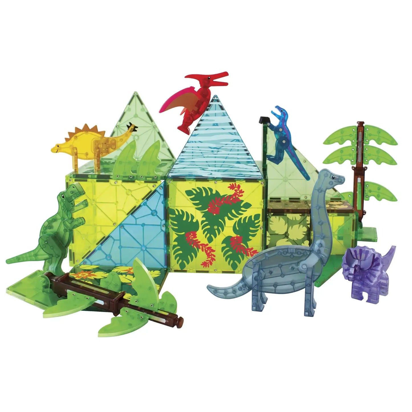 Dino World XL Magna Tiles 50-Piece Set