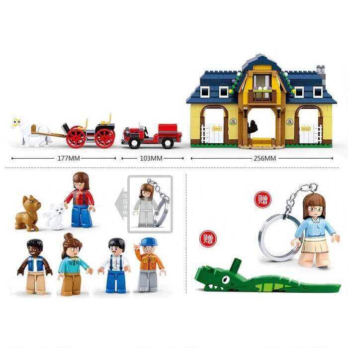 Sluban Farm Building Brick Kit Horse Farm