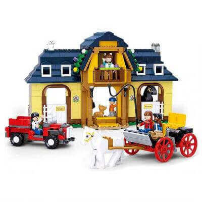Sluban Farm Building Brick Kit Horse Farm
