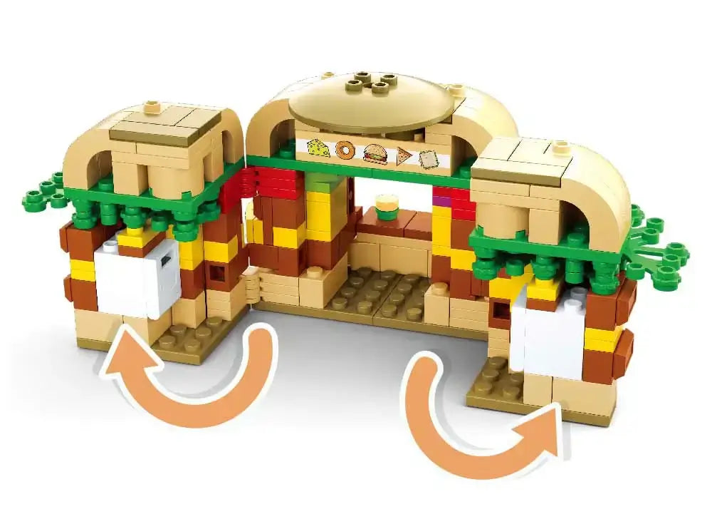 Food Court Hamburger House Sluban Building Brick Kit (264 Pcs)