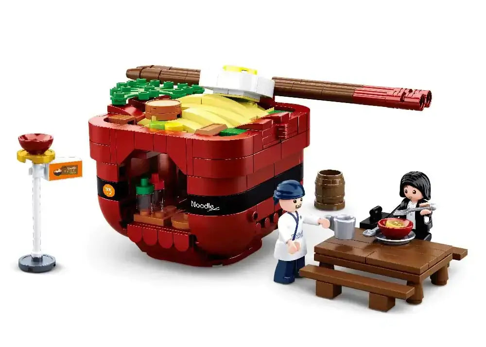 Food Court Noodle House Sluban Building Brick Kit (338 Pcs)