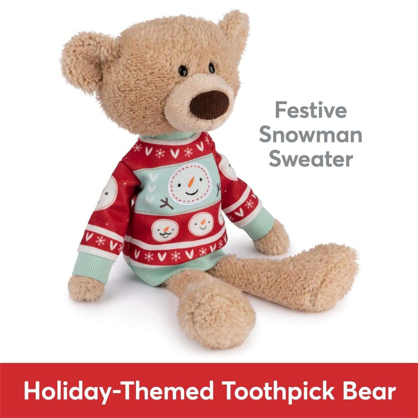 GUND Sleigh Toothpick Bear Plush