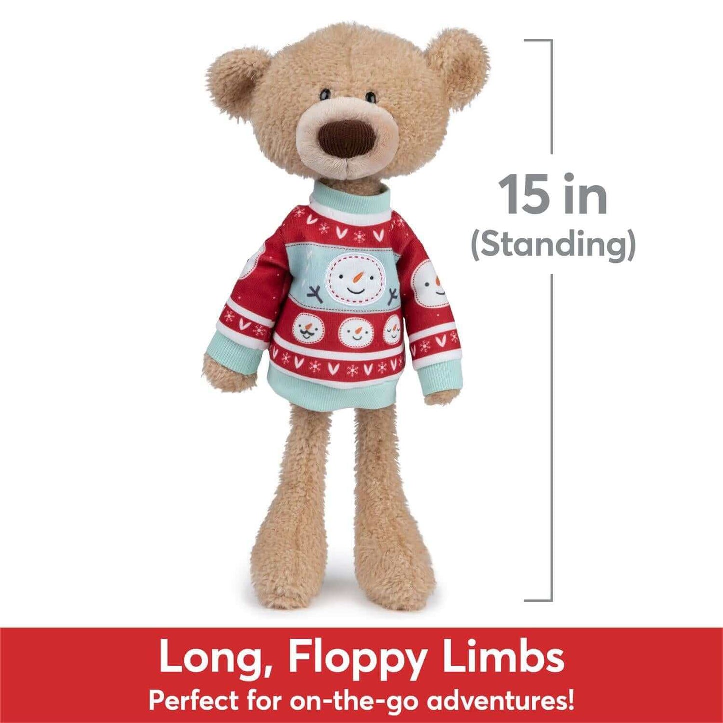 GUND Sleigh Toothpick Bear Plush