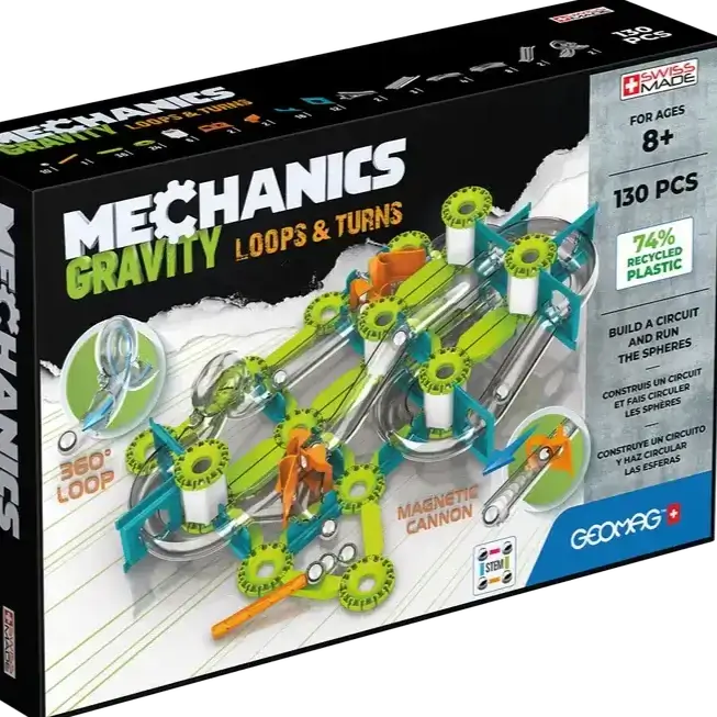 Geomag Magnetic Toys | Gravity Loops Turns Recycled 130 pcs
