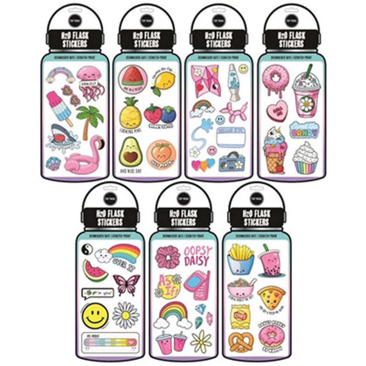 H20 Flask Waterproof Sticker Sheets