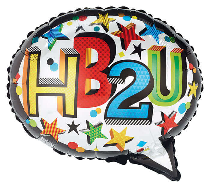 18" HBD 2 U Balloon