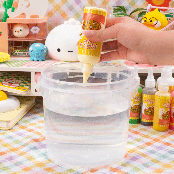 Instant Ramen Noodles Slime Science Kit GIF showing Noodle Creation