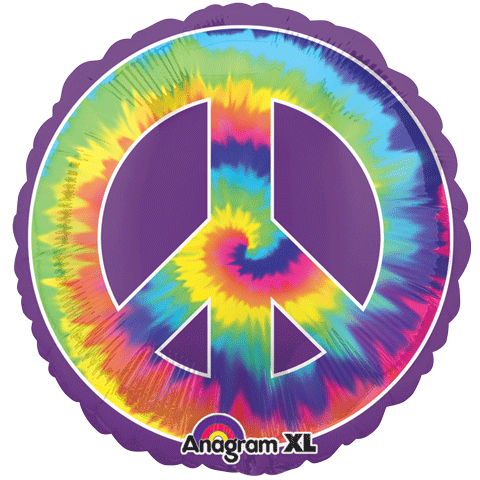 32" Jumbo Peace and Love Balloon