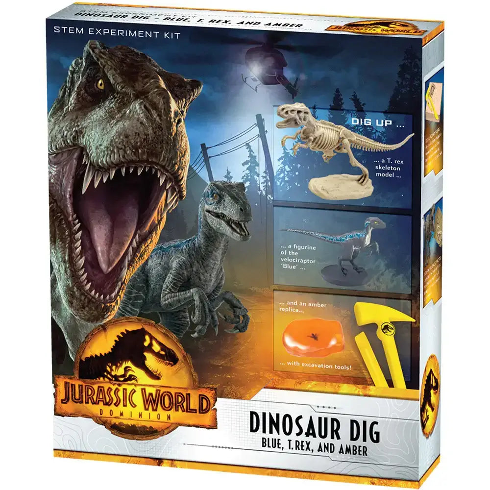 Jurassic World: Dominion Dinosaur Dig - Blue, T. Rex, and Amber