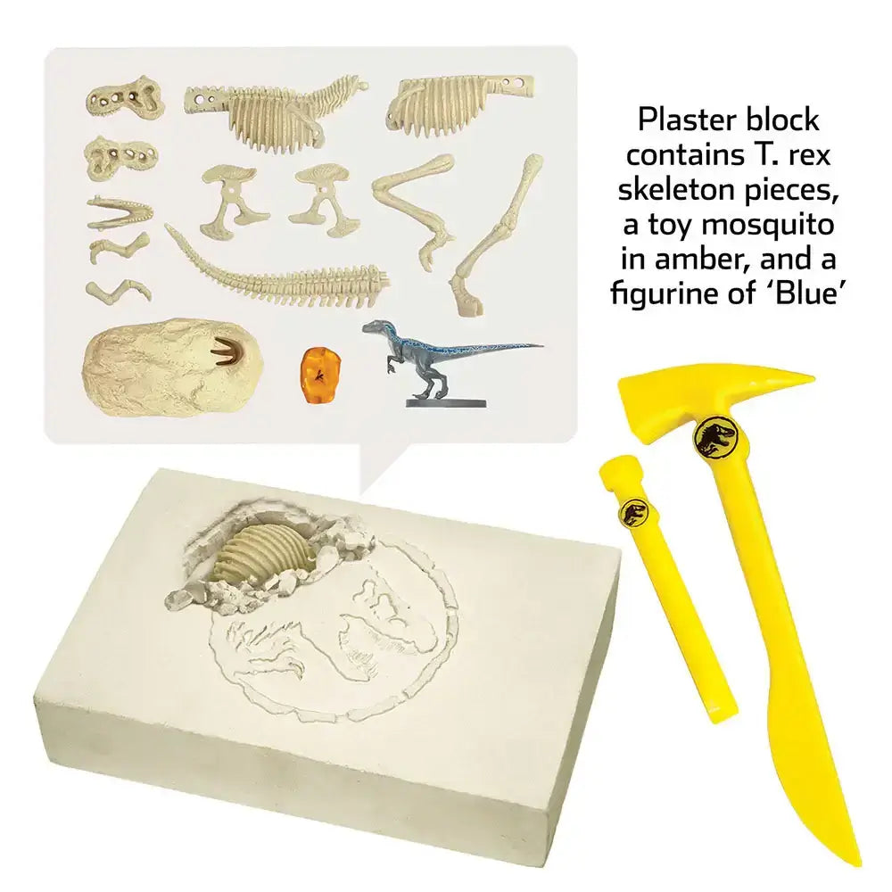 Jurassic World: Dominion Dinosaur Dig - Blue, T. Rex, and Amber