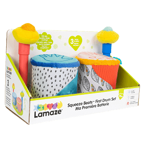 Lamaze Squeeze Beats First Drum Set Baby Toy