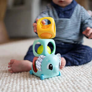 Lamaze Stack, Rattle & Roll Blocks Baby Toy