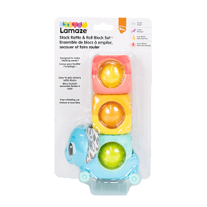 Lamaze Stack, Rattle & Roll Blocks Baby Toy