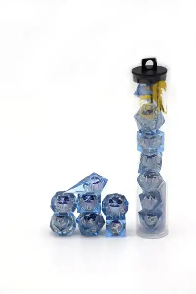 Liquid Core Blue Eye Dice Set for Tabletop RPG