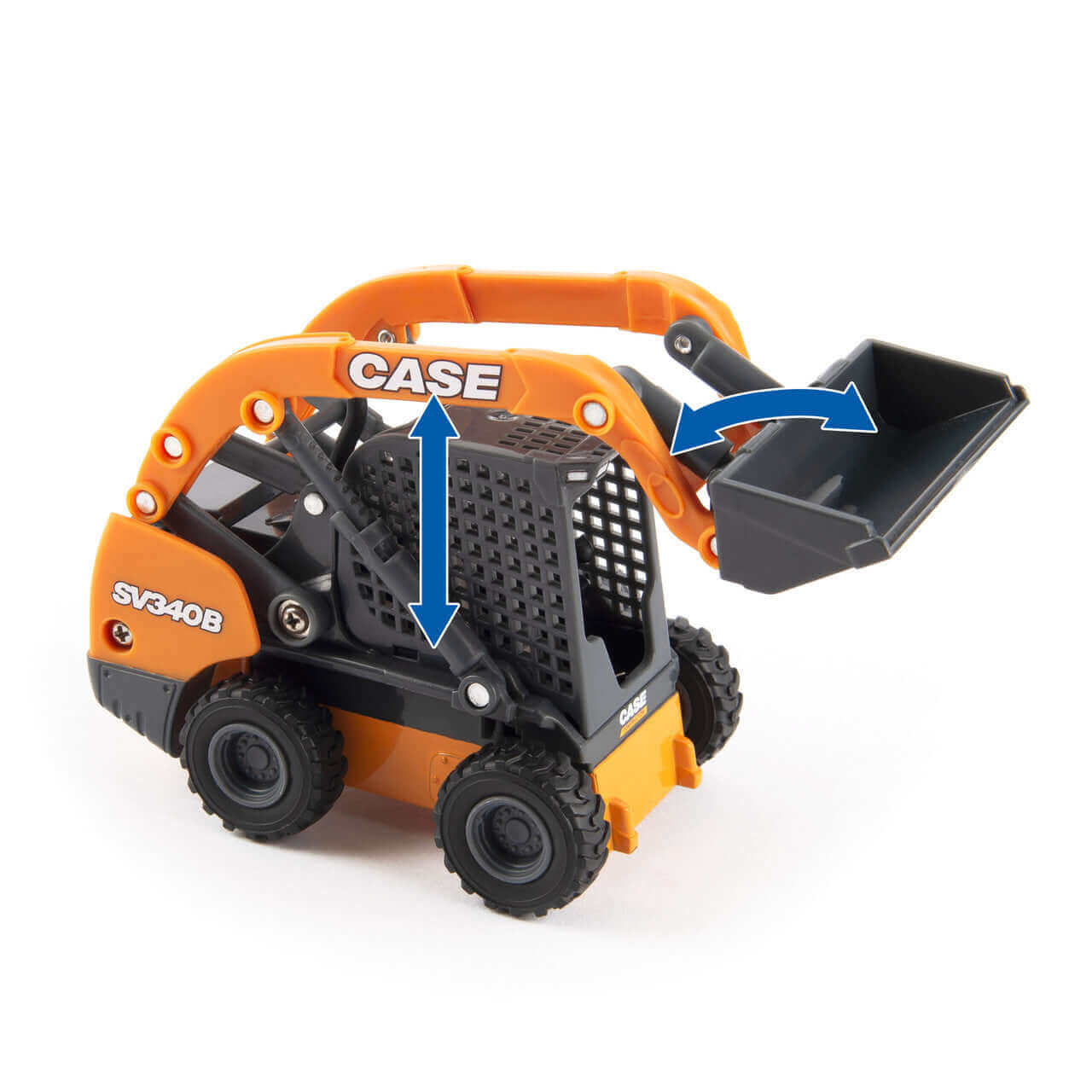 1:32 Livestock Building with Case Skid Loader and Accessories